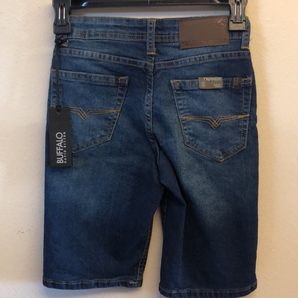 Buffalo Parker Slim Fit Jeans Shorts in Fossil Wash size 16 🤩 K1 - Picture 12 of 14